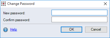 Change Password dialog