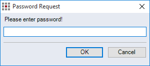 Password request dialog