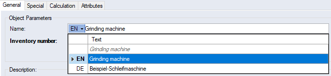 Context Menu for Multilingual Master Data