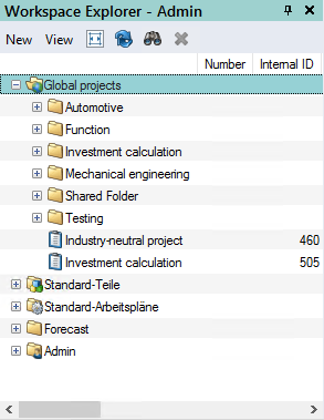 Workspace Explorer