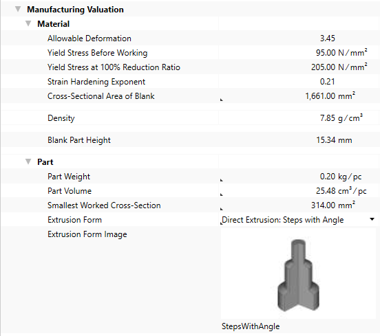 Calculate Extrusion